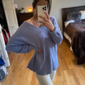 Oversized Blue Sweater; T Tahari